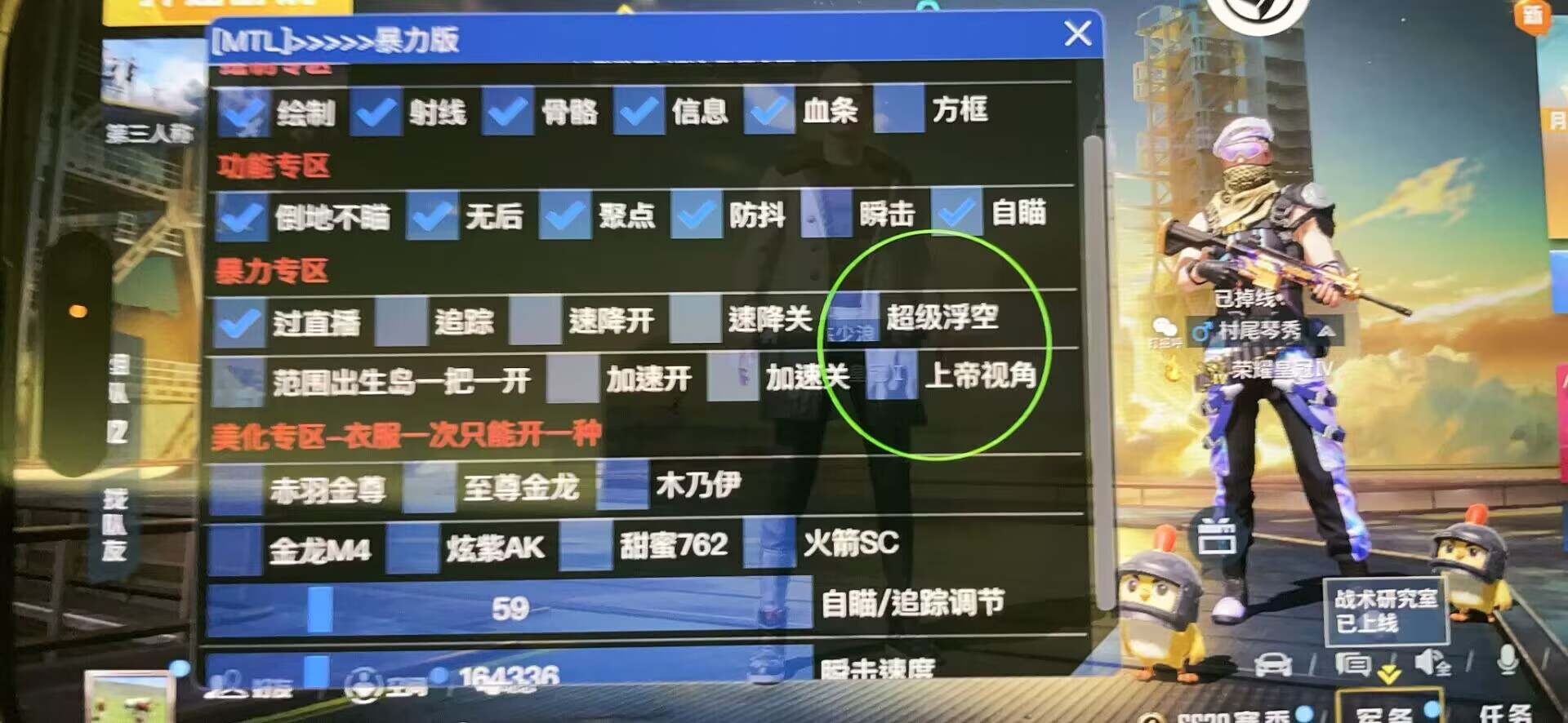和平精英「战神w」辅助